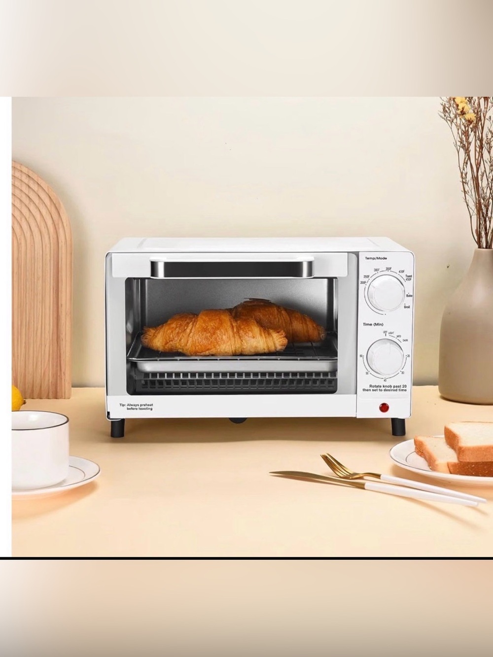 Four-piece countertop oven